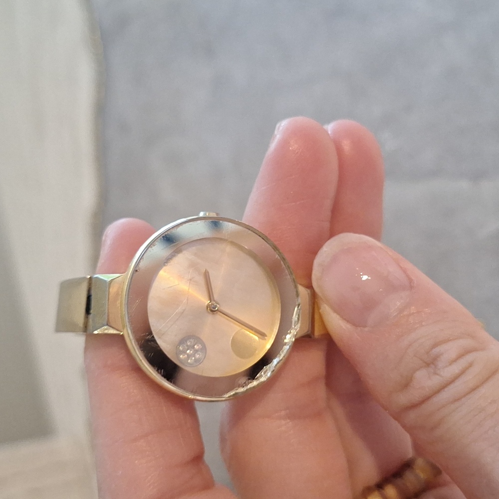 Movado Gold and Pink Women's Watch - Picture 2 of 7
